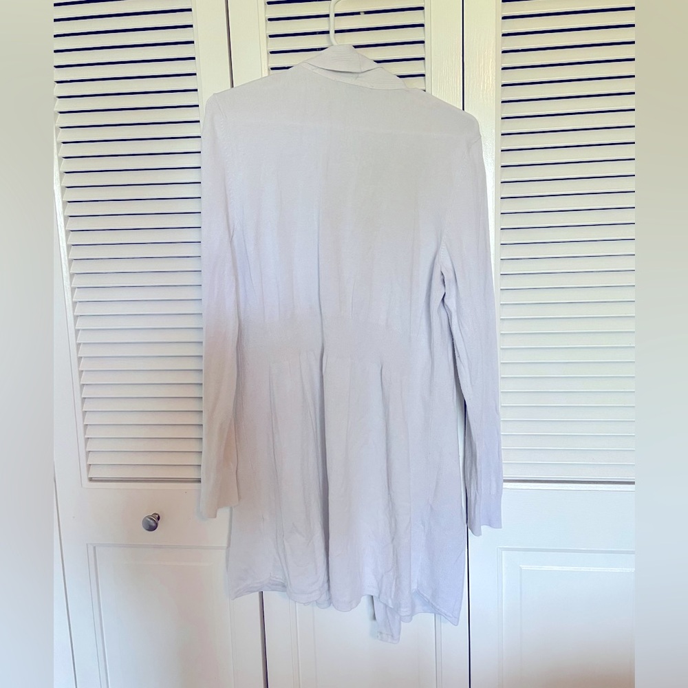 WHBM Long Open Cardigan Sweater